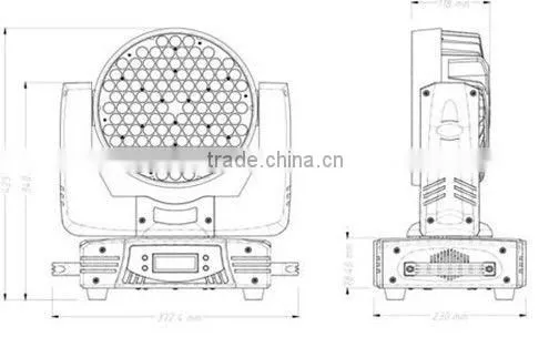 Wash LED moving head light 108*3W EV WM3108