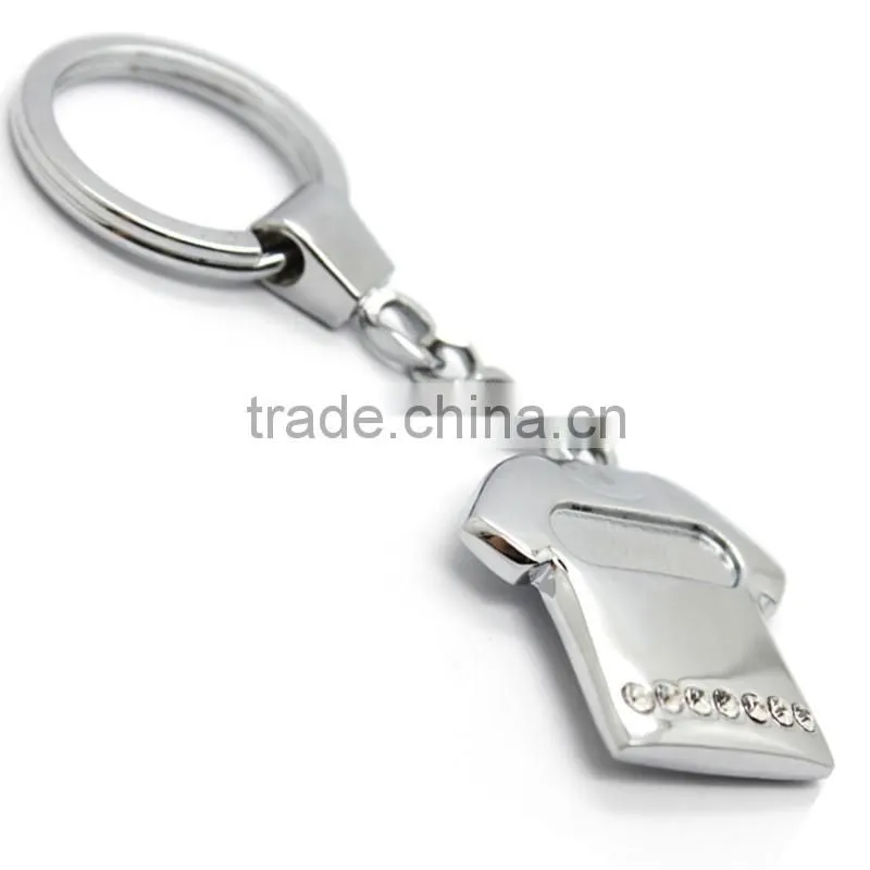 T shirt shaped promotion metal blank keychain