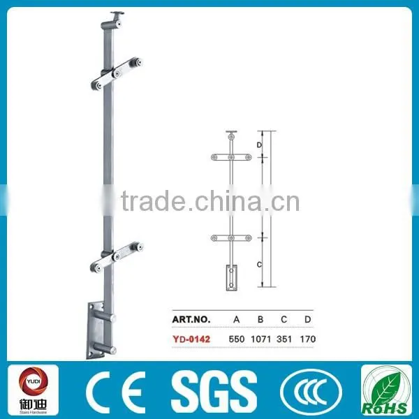 customized steel glass terrace balustrades design