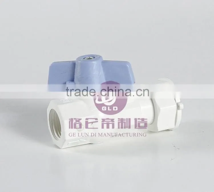 GLD Tube Ball Valve Quick Connect Fitting Water Connection