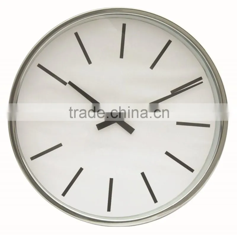 Metal round shaped decorative wall mounted clock