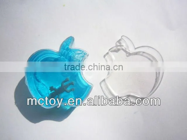 Factory price Apple shape crystal Putty slime crystal gift crystal slime toys