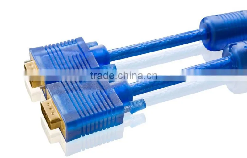 hd15 vga male to male with gold plated