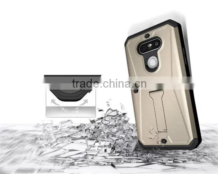 High Quality Kickstand Hybrid Robot Cell Phone Case For LG G5