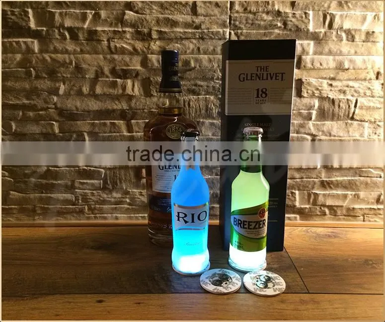 2015 Adhesive stick on led flashing mini sticker for bottle