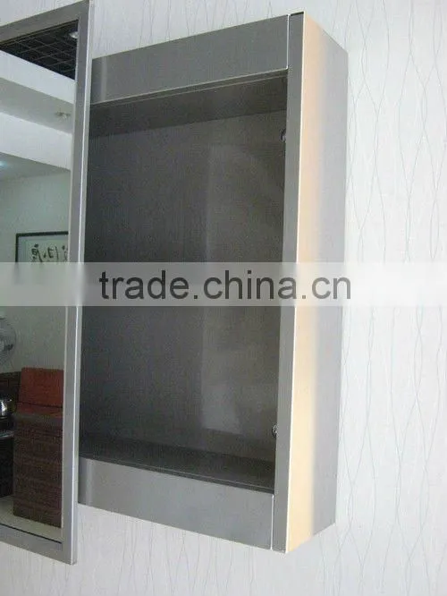 stainless steel bathroom cabinet with moving mirror cabinet GD1007