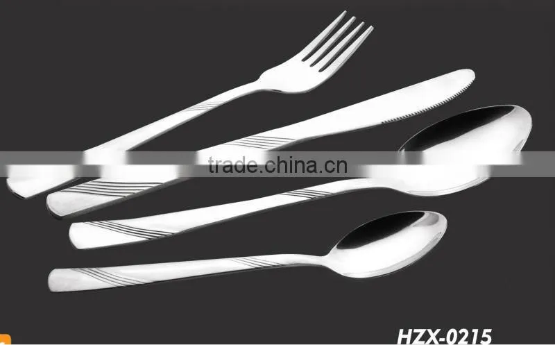 mirror polish stainless steel cutleries for restaurant