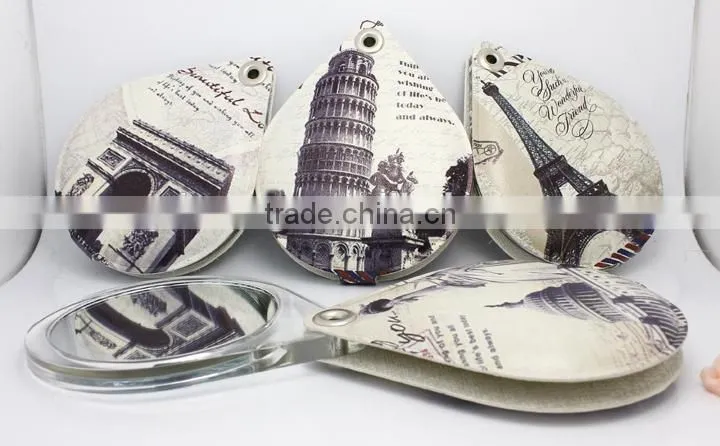 2015 hot sales makeup branded hand mirror,ME315