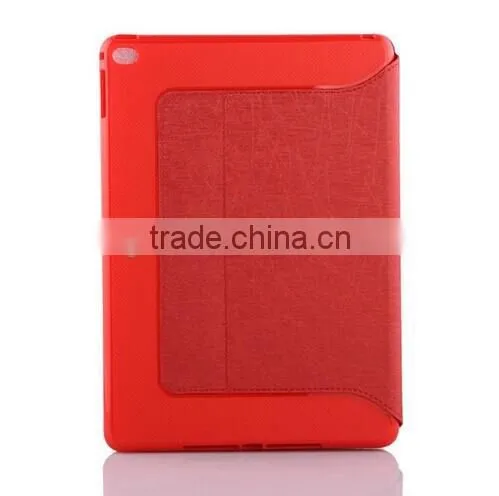chinese wholesaler pu leather case for ipad air 2 16gb, tpu leather case for ipad 6