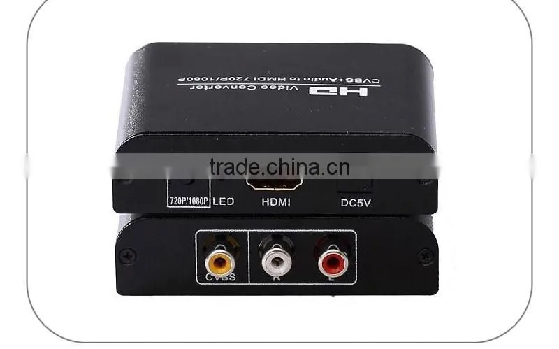 AV Converter (Universal Composite AV to HDMI Up-Scaling Full Size Converter
