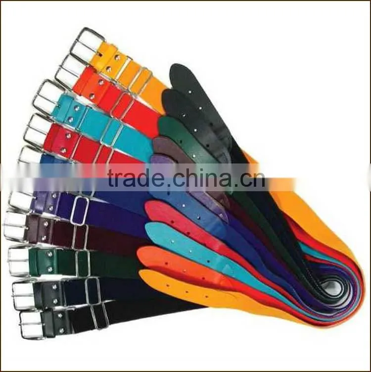 unisex adjustable baseball belt,colored waistband elastic belt