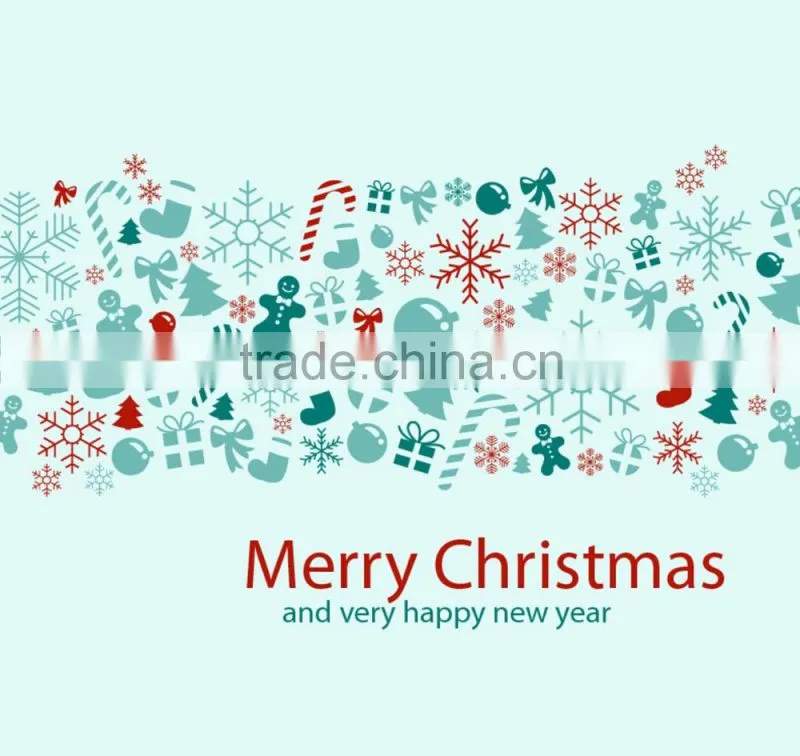 Customized Christmas stickers removable static window sticker