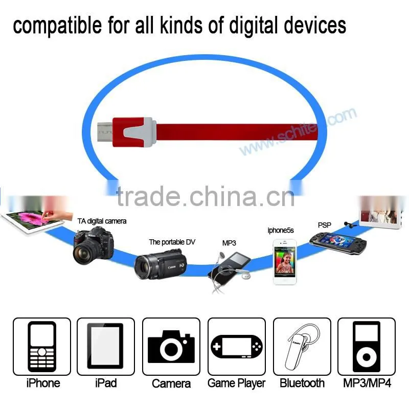 Mobile Phone Charging Data Cable 2.0 Micro USB Cable for Samsung