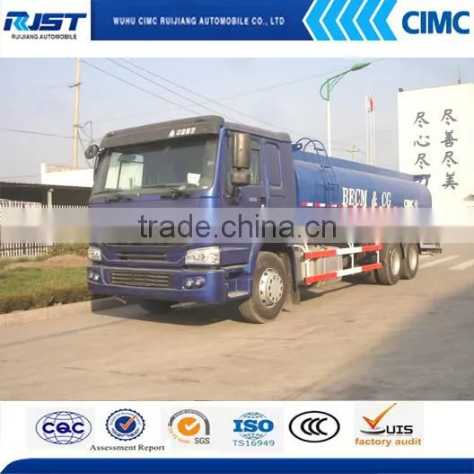 Sinotruk Howo Water Tank Truck / Watering Cart 6x4 Water Tanker Truck