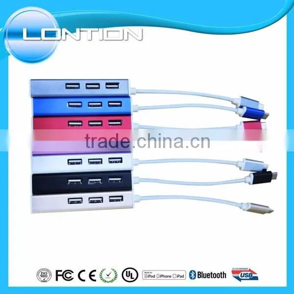 3 Port USB 3.0 Type C HUB With RJ45 Lan Ethernet Adapter
