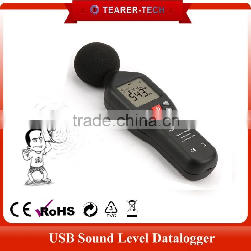 Digital SOUND NOISE LEVEL METER 30~130 dB Decibel DATA Logger USB CD Software (TL-200)