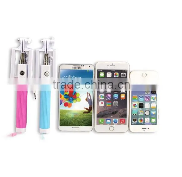 Hot Products Monopod Wire Cable Flodable Mini Selfie Stick