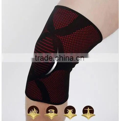 Silica GEL Running Basketball Sports Knee Brace Guard Support Kneepad Sleeve