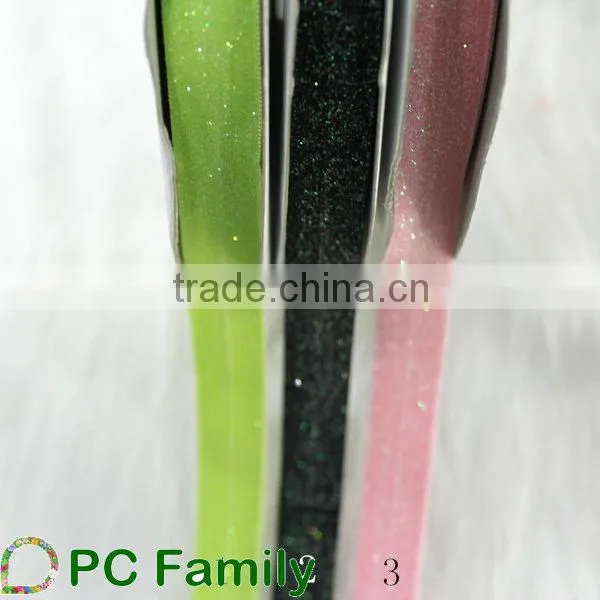 5/8" Elastic glitter ribbon for baby hair bands