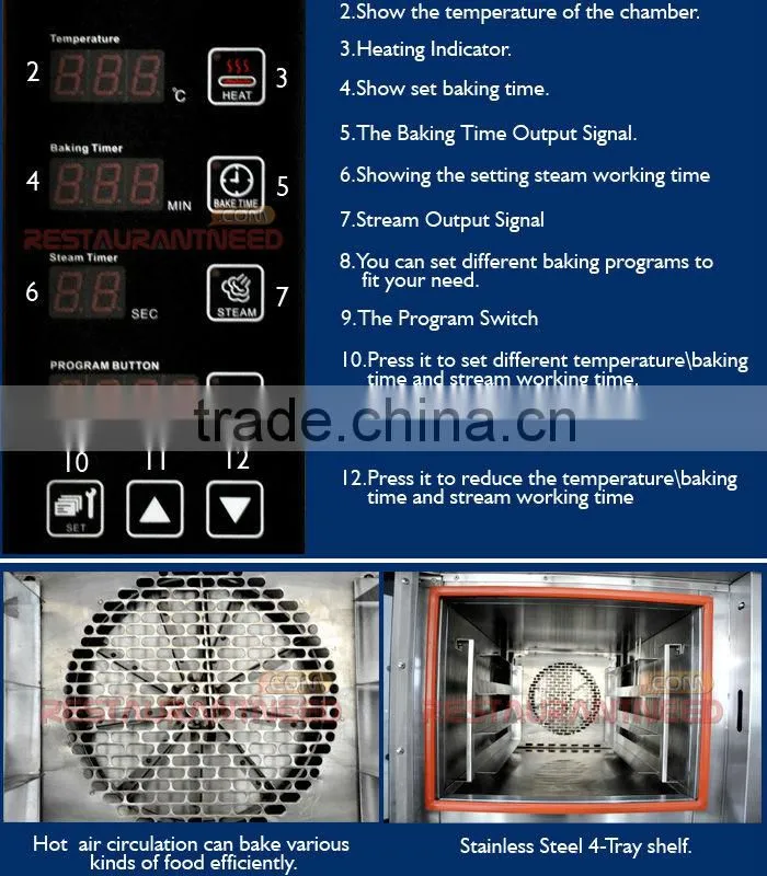 K174 Commercial Multifunctional Convection Electric Baking oven