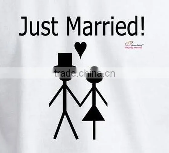 fashion custom design printed lovely couple t-shirt design