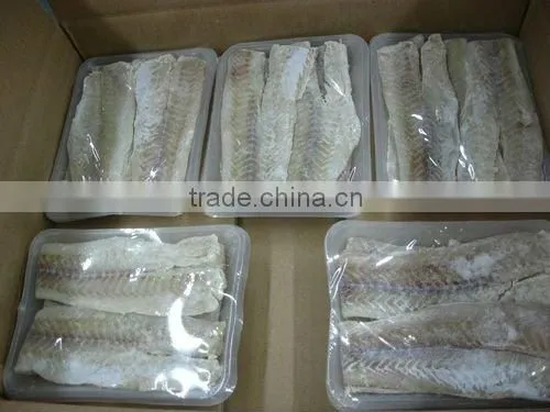 Dry and salted pollock fillet