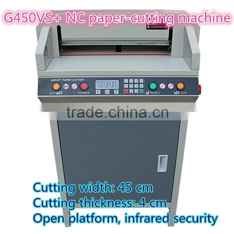 G450VS+ NC paper cutting machine with infrared security, electric paper cutter