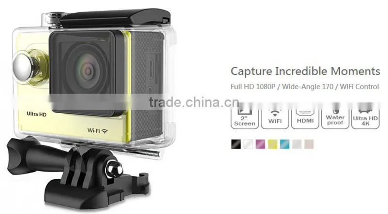 wifi remote control 1080p Sport Camcorder Full hd 30 m 1080p Full Hd Waterproof Camera
