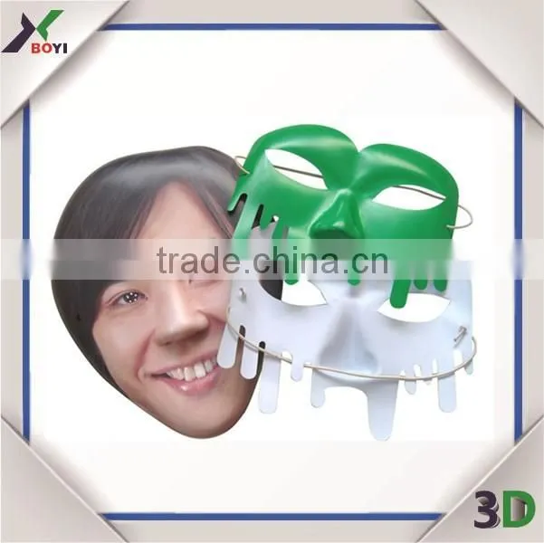 Promotional printed human face 3D PVC masks from Alibaba China