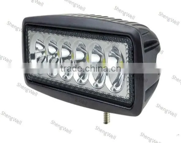18w 9--32V DC Epistar led work light Flood/Spot beam led work light IP67 led work lamp 18w led work light