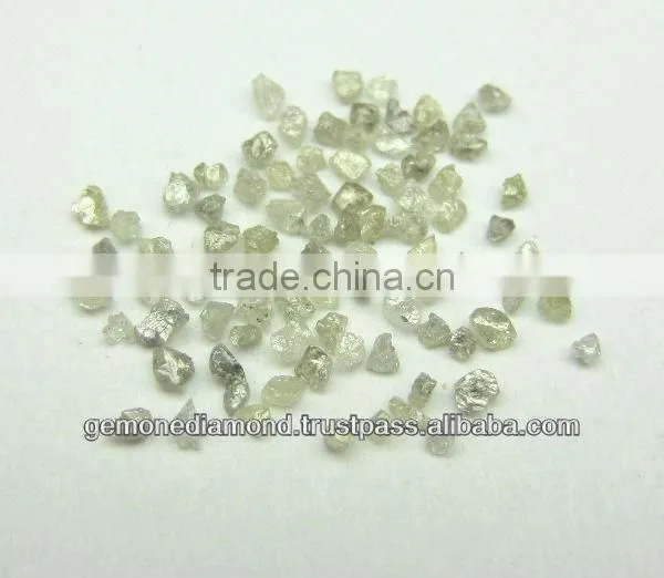 White, Gray Industrial Grade Rough Diamond Very Small Size