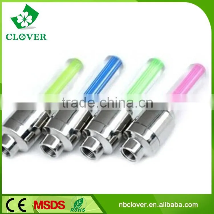 Plastic 1 led light tire valve cap for bicycle