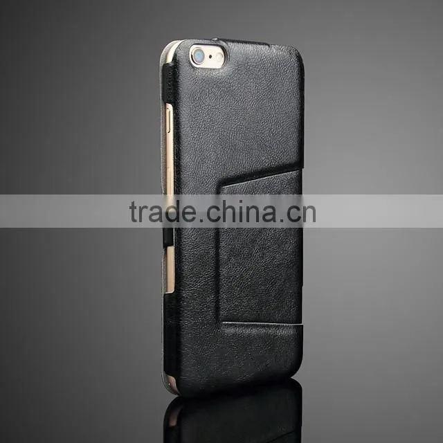 Elegant design ultra thin flip open stand leather case cover with embossed flower mobile phone leather case