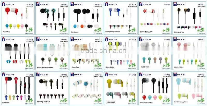 2016Newest Sport High quality go pro earphone with hooks for mobile or PC