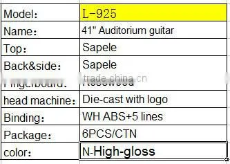 Best quality acoustic guitar OEM factory