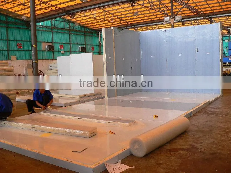 PU Insulated cold rooms and freezer rooms with cam lock system