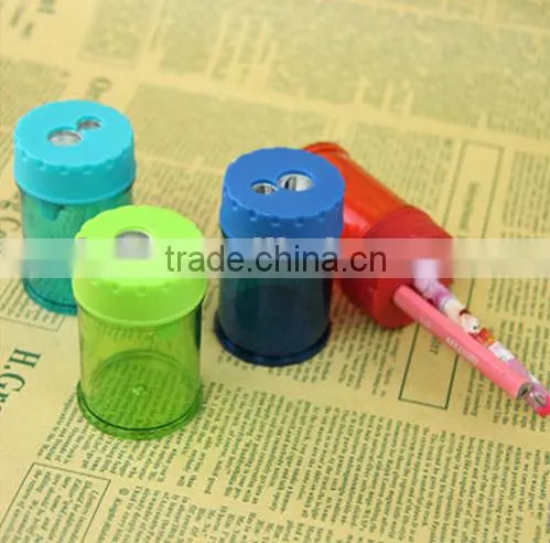 Custom Cheap Plastic Double Hole Pencil Sharpener
