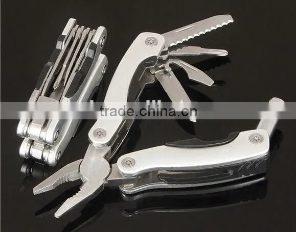 OEM Small folding Multifunctional pliers with LED flashlight