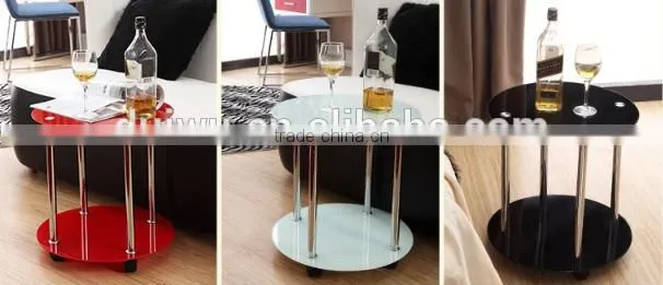 High quality eurpean style brushed golden stainless steel side tables