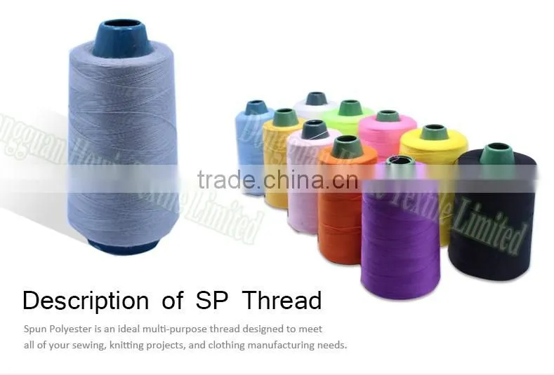 Ningbo China wholesale 40/2 100% spun polyester sewing thread