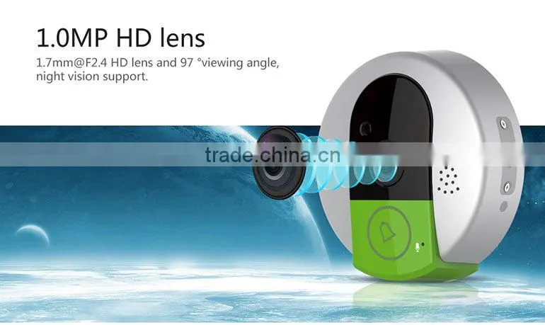VStarcam Smart Home Plug and Play 720p Android iPhone security wifi doorbell camera