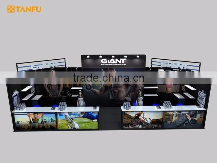 Tanfu 3mx9m Trade Fair Stand with Display Shelves