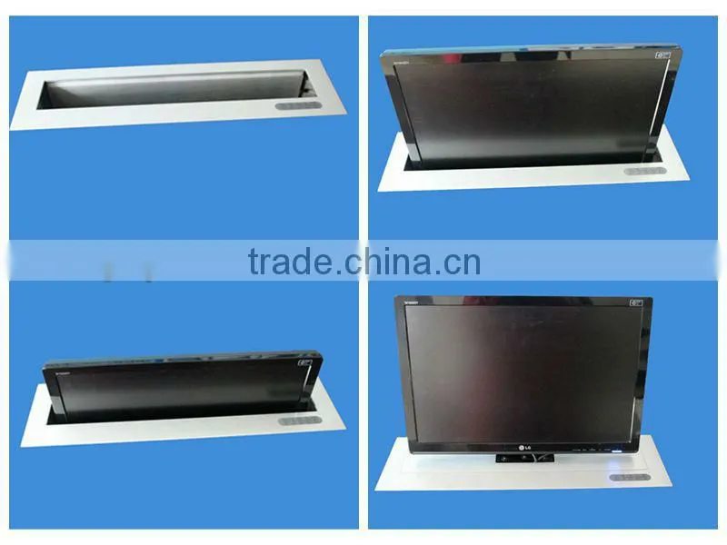motorized lcd lift in vedio conference system /pop up lcd lift mechanism in meeting system