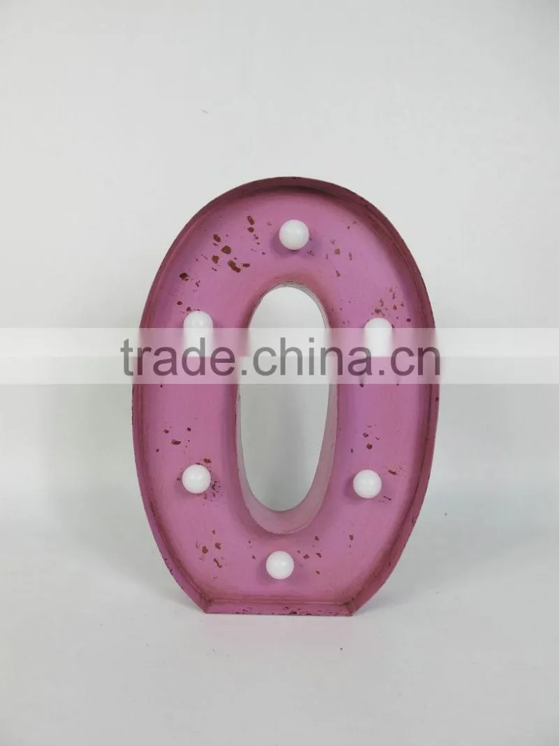 Vintage decorative LED Marquee Metal Love sign