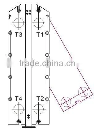 gasketed type plate heat exchanger ss316 plate