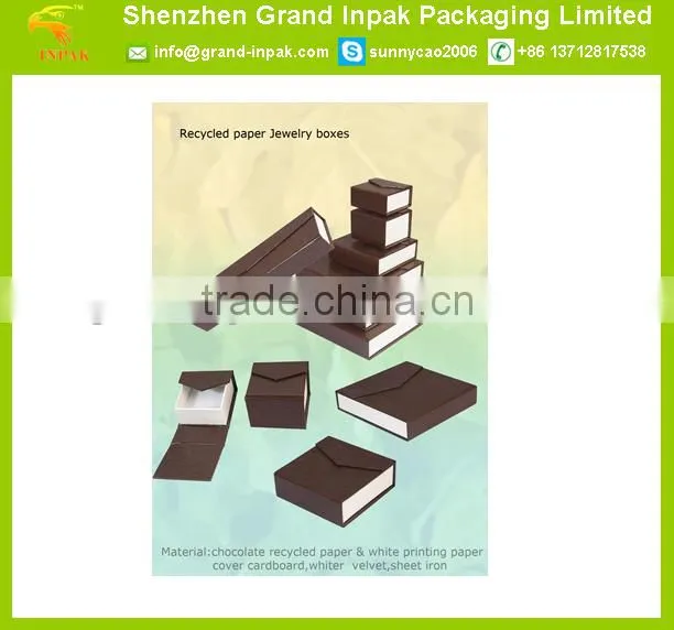 Hot sale art paper jewelry packaging gift box with logo/packing box for jewelry