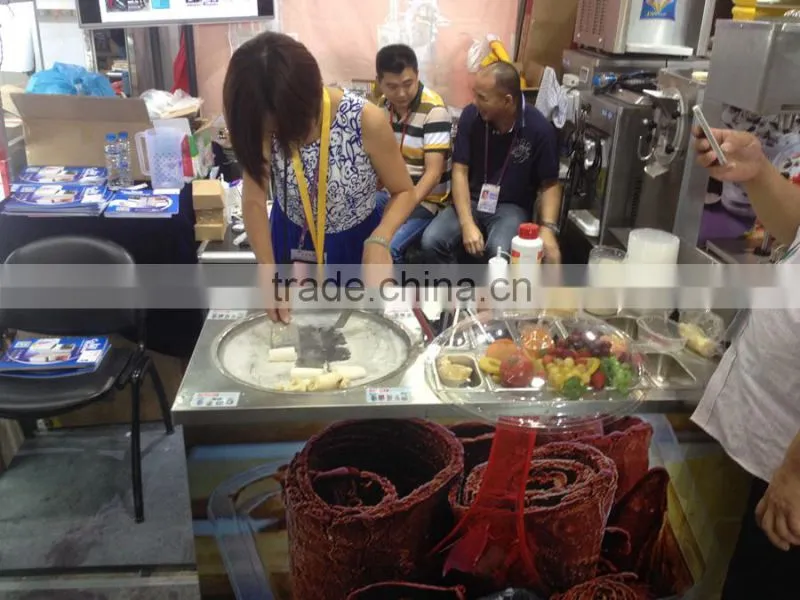 2016 new arrival factory supply roll ice cream making machine
