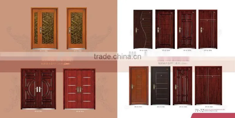 solid engineering wood door frame armored entrance arch gate bullet proof flush door