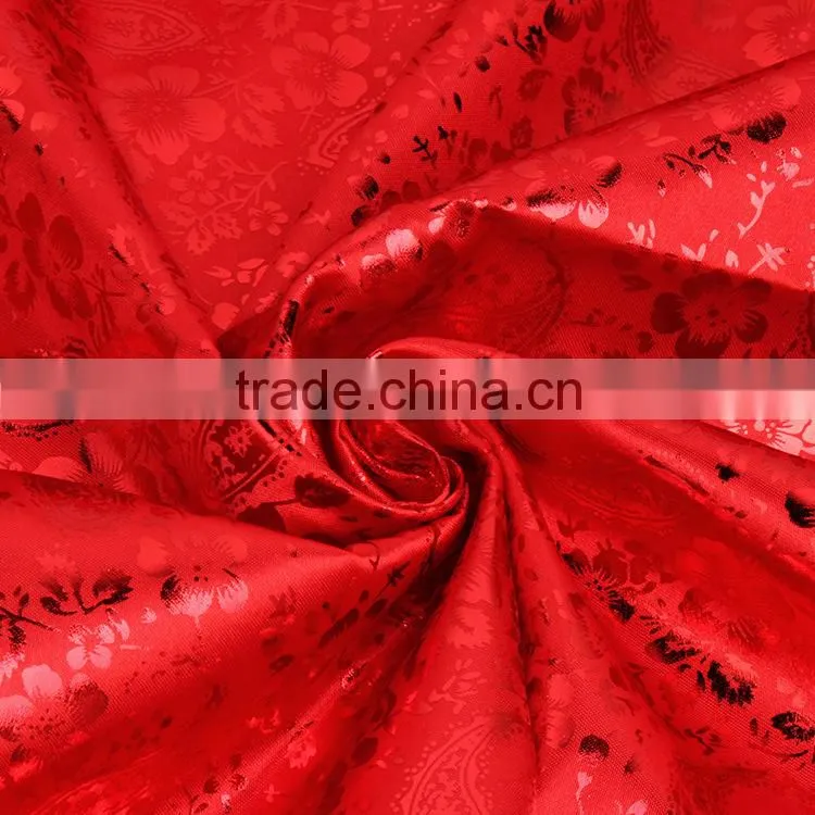 Wholesale embroidery designs 100 polyester microfiber stretch fabric 1680d for bed sheets