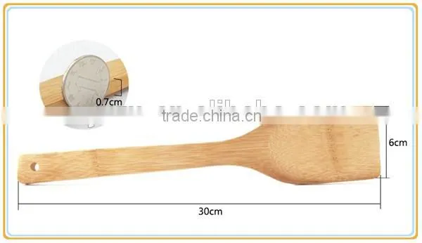 Bamboo Kitchen Utensil, Square Bamboo Spatula, Bamboo Cooking Tool